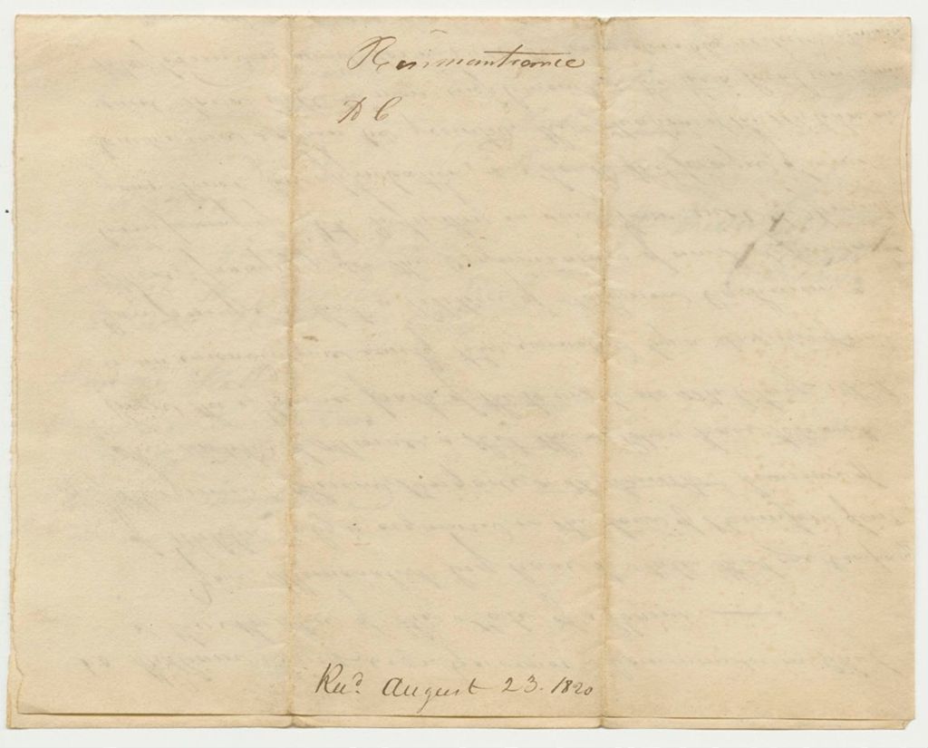 Miniature of Remonstrance of Petition
