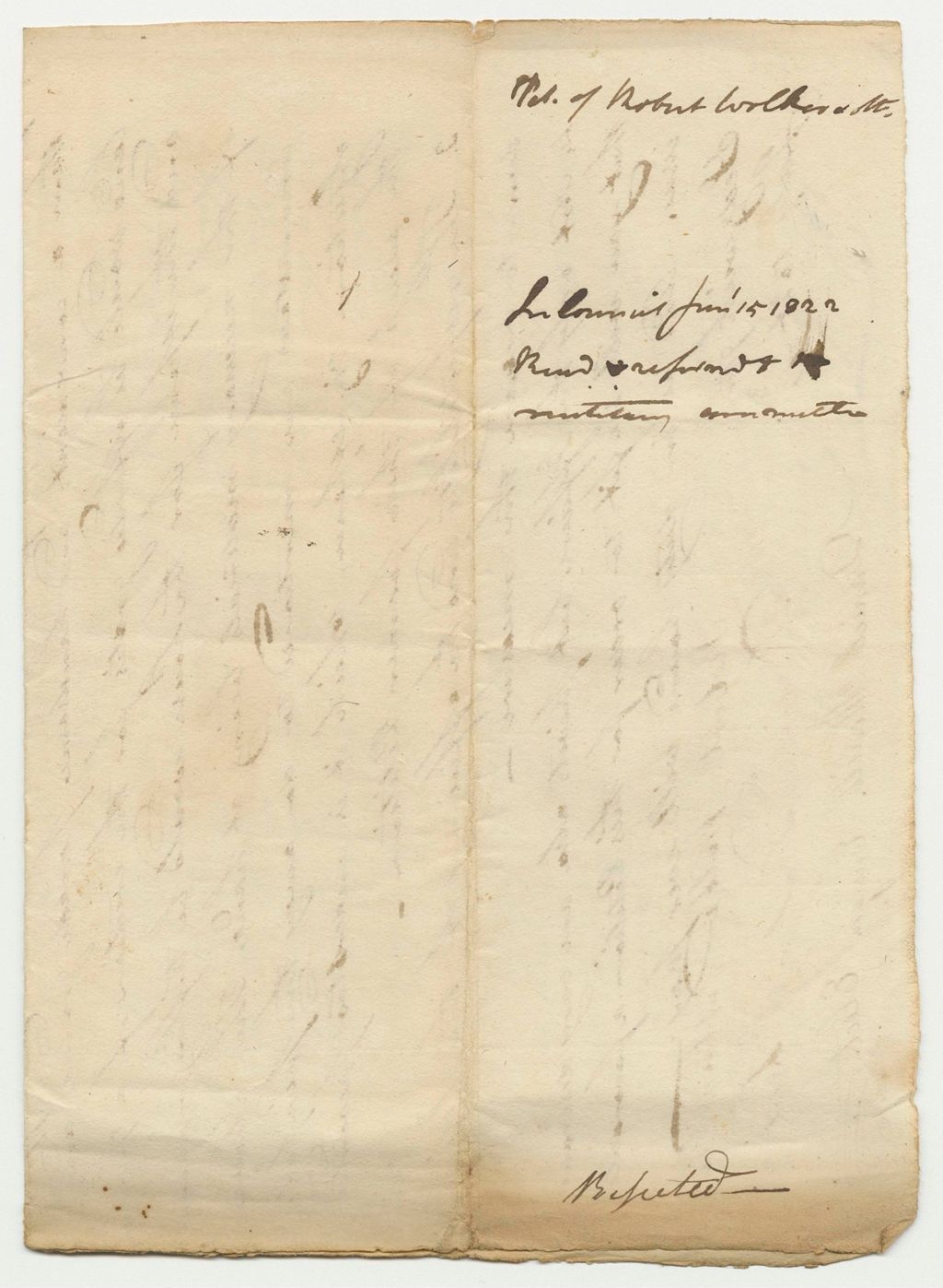 Miniature of Petition of Robert Walker and others