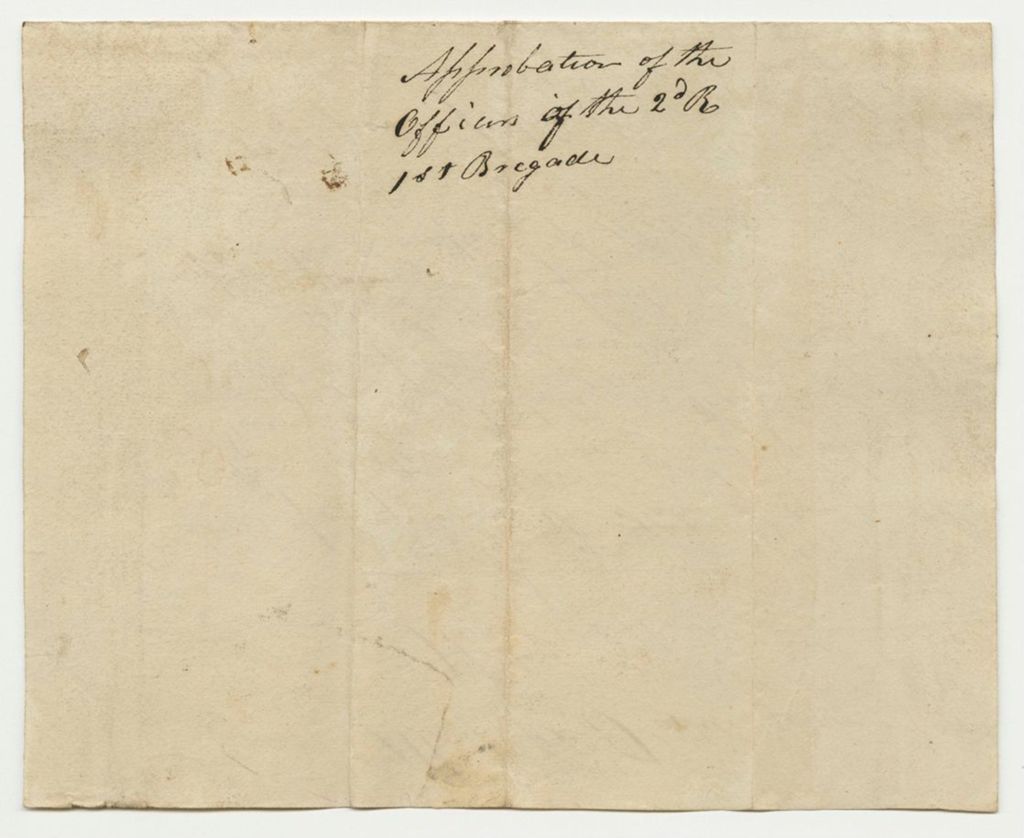 Miniature of Approbation of the Officers of the 2R.1B.