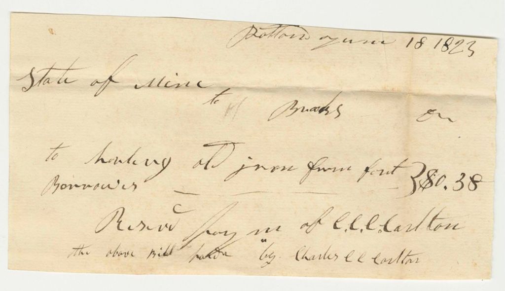 Miniature of Receipt No. 26 for Brooks