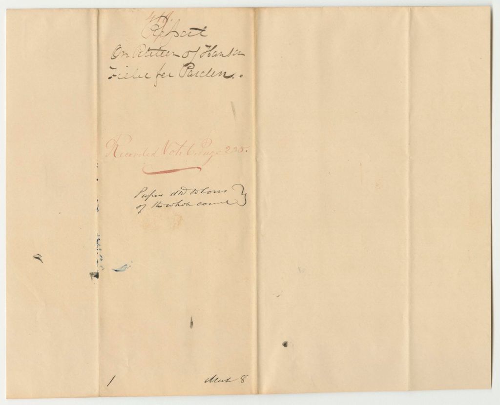 Miniature of Report 419: Report on the Petition of Hansen Field of Falmouth for a Pardon (No Petition)