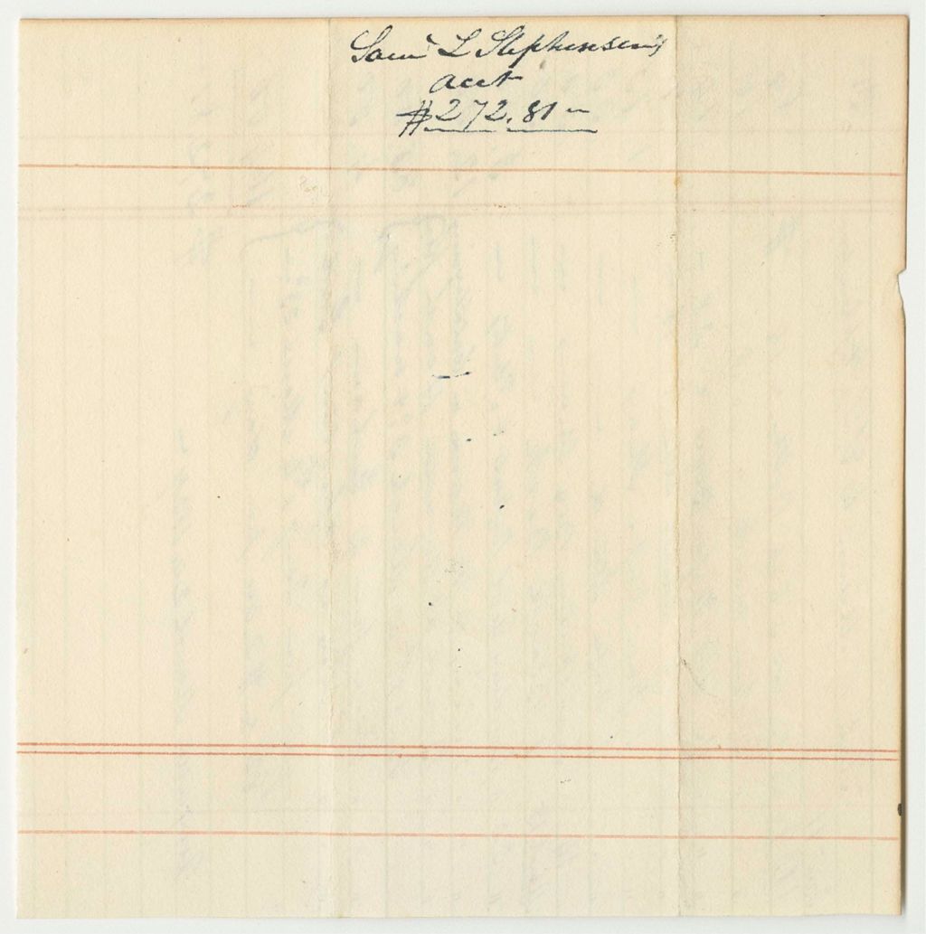 Miniature of Account of Samuel L. Stephenson, Assistant Geologist