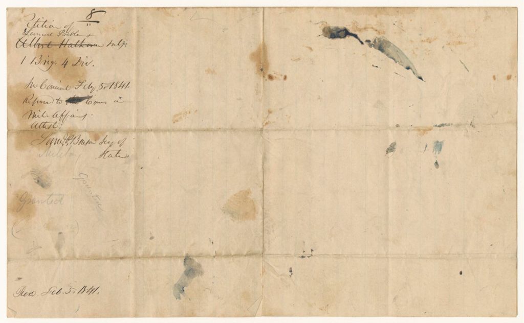 Miniature of Petition of Samuel Preble and Other Citizens of Woolich for Organization of a Light Infantry Company