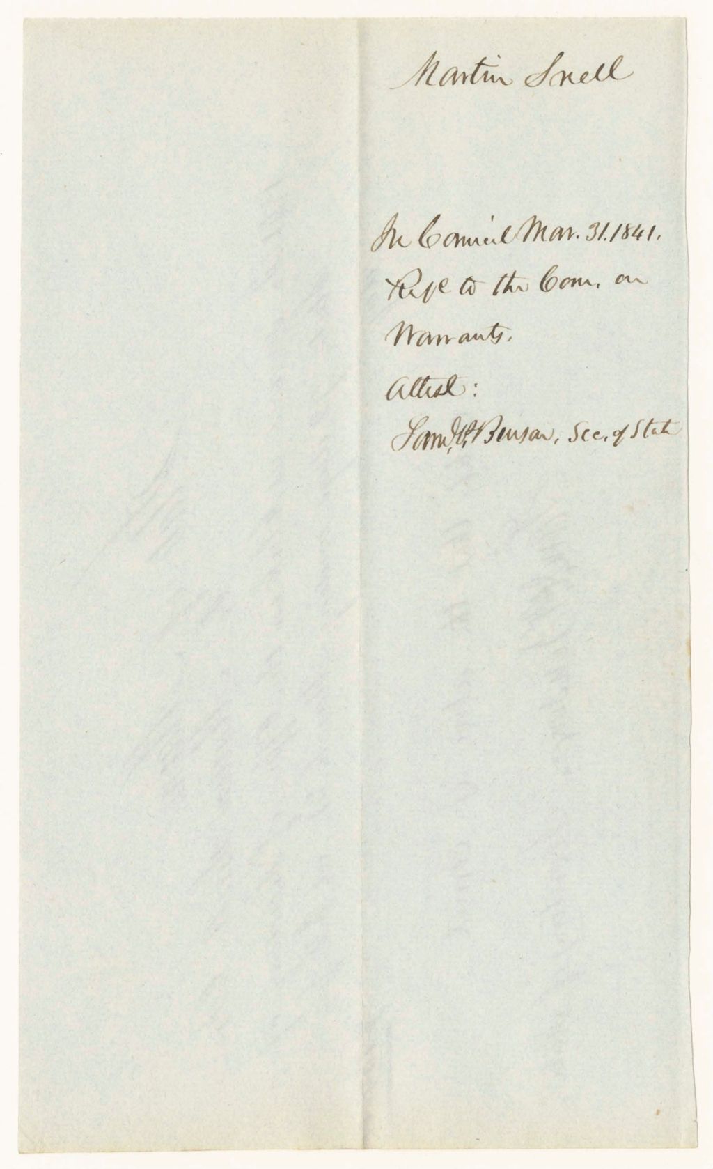 Miniature of Accounts of the Clerks in the Secretary of State's Office