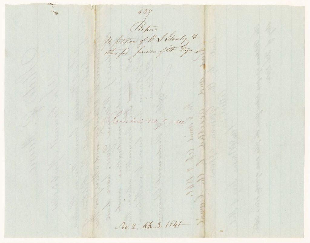 Miniature of Report 539: Report on the Petition of William S. Stanley and Others, for the Pardon of William Dyer