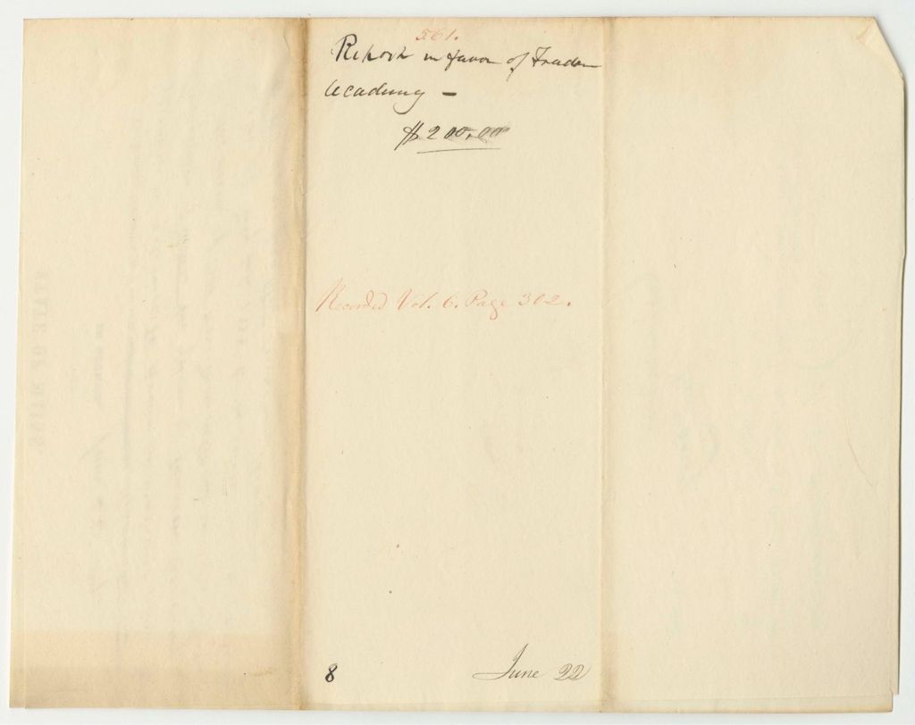 Miniature of Report 561: Warrant in Favor of Freedom Academy