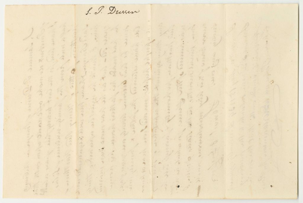 Miniature of Samuel P. Dresser's Affadavit for State v. Henry R. Harthorn