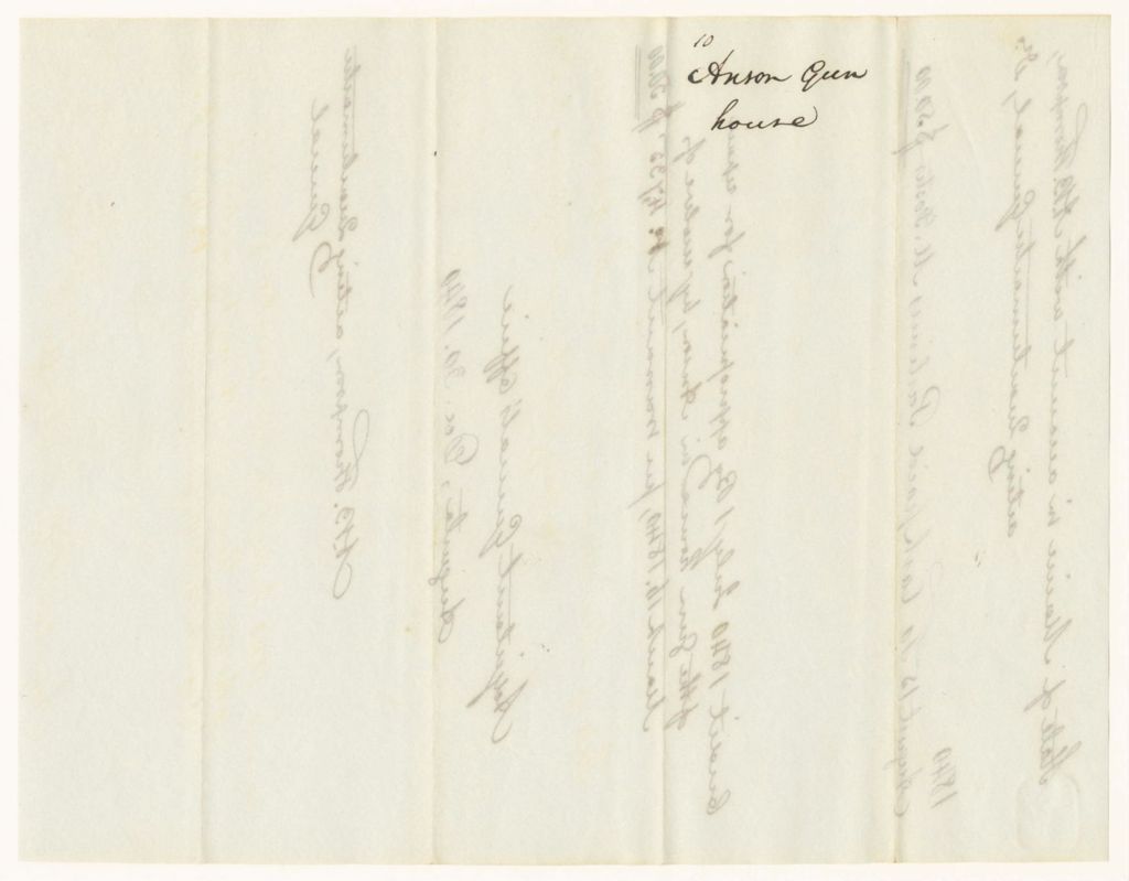 Miniature of Account of Abner B. Thomas, Quarter Master General, for the repair of the gun house in Anson