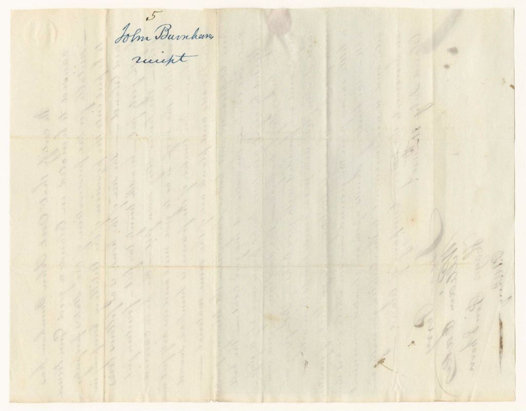 Miniature of John Burnham's receipt for the Orland Gun House