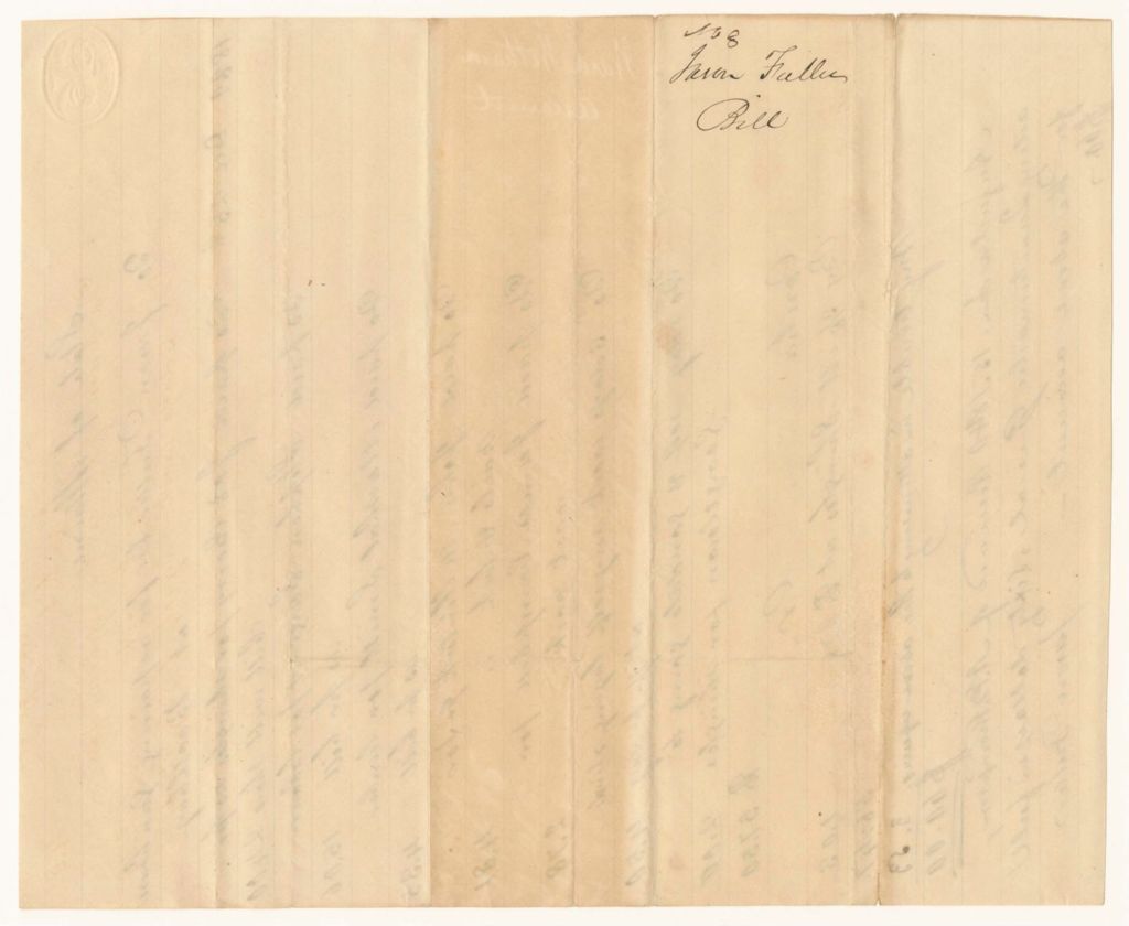 Miniature of Jason Fuller's Bill for repairing the Gun House in Boothbay