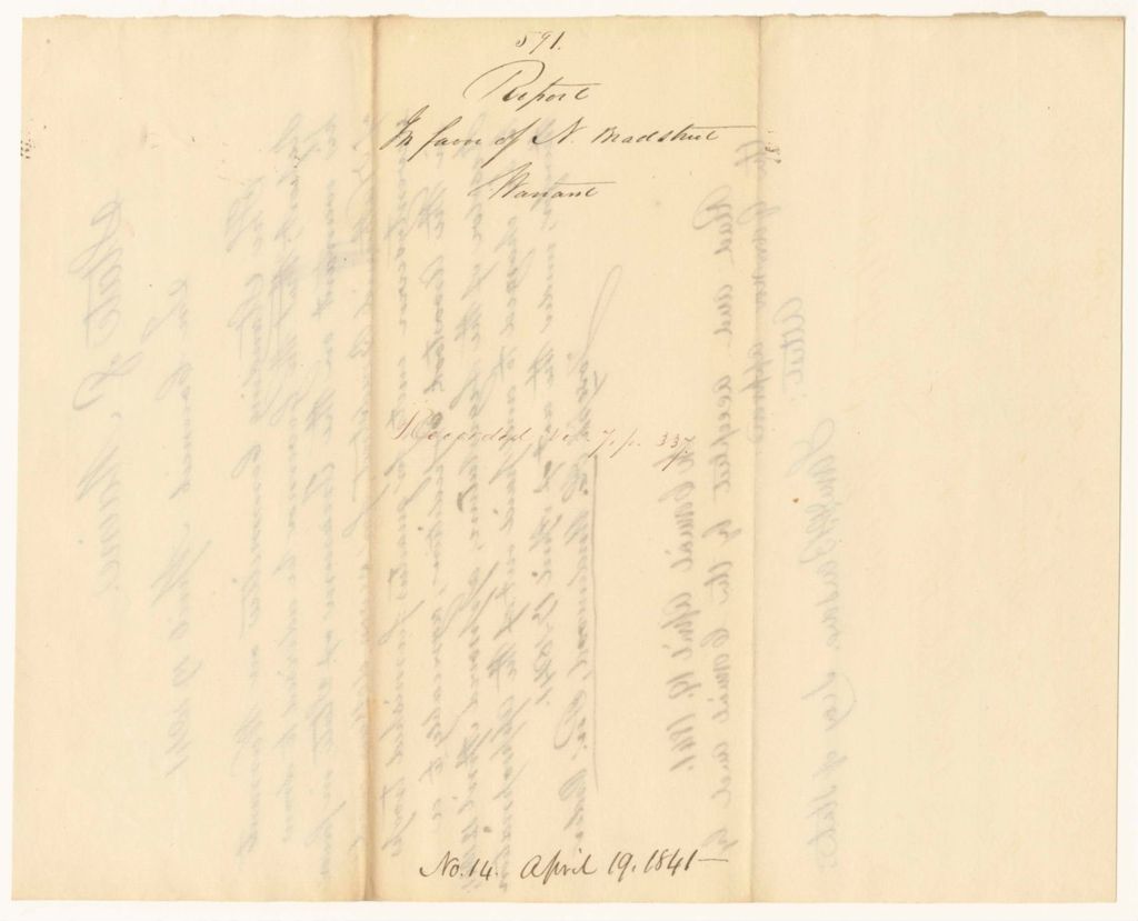 Miniature of Report 591: Report on Warrant in Favor of Nathaniel Bradstreet, for Quarters Furnished for Troops