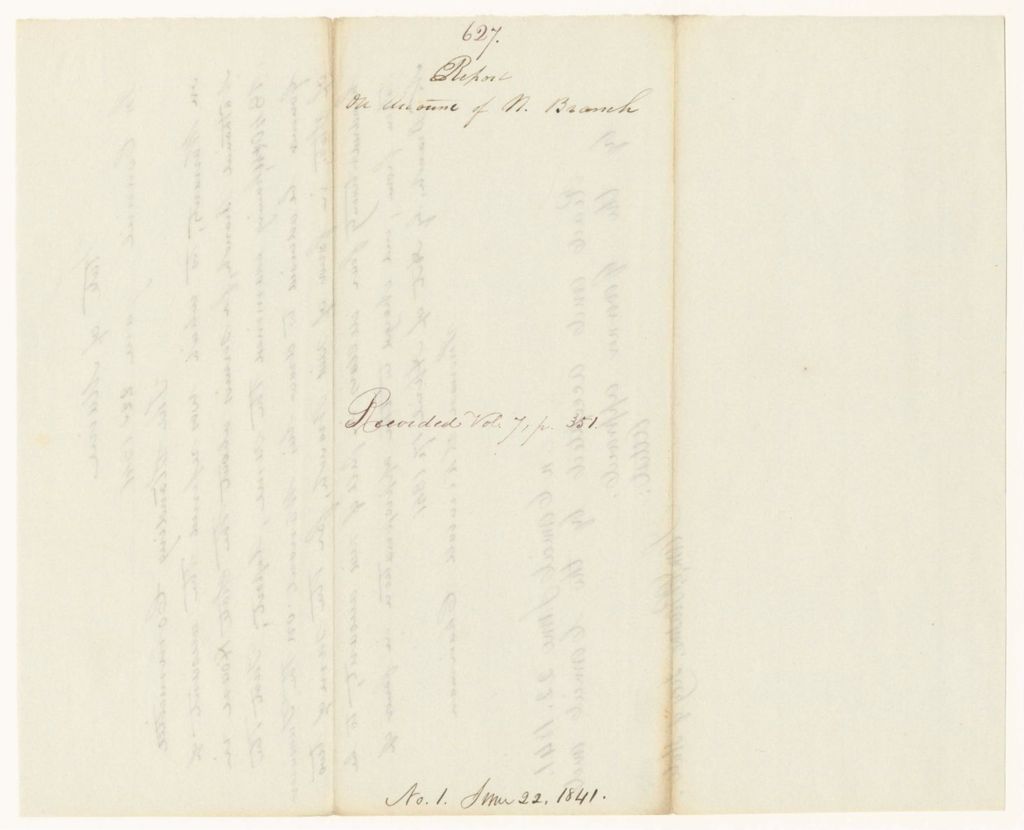 Miniature of Report 627: Report on the Account of Nathaniel Branch, for work in State House