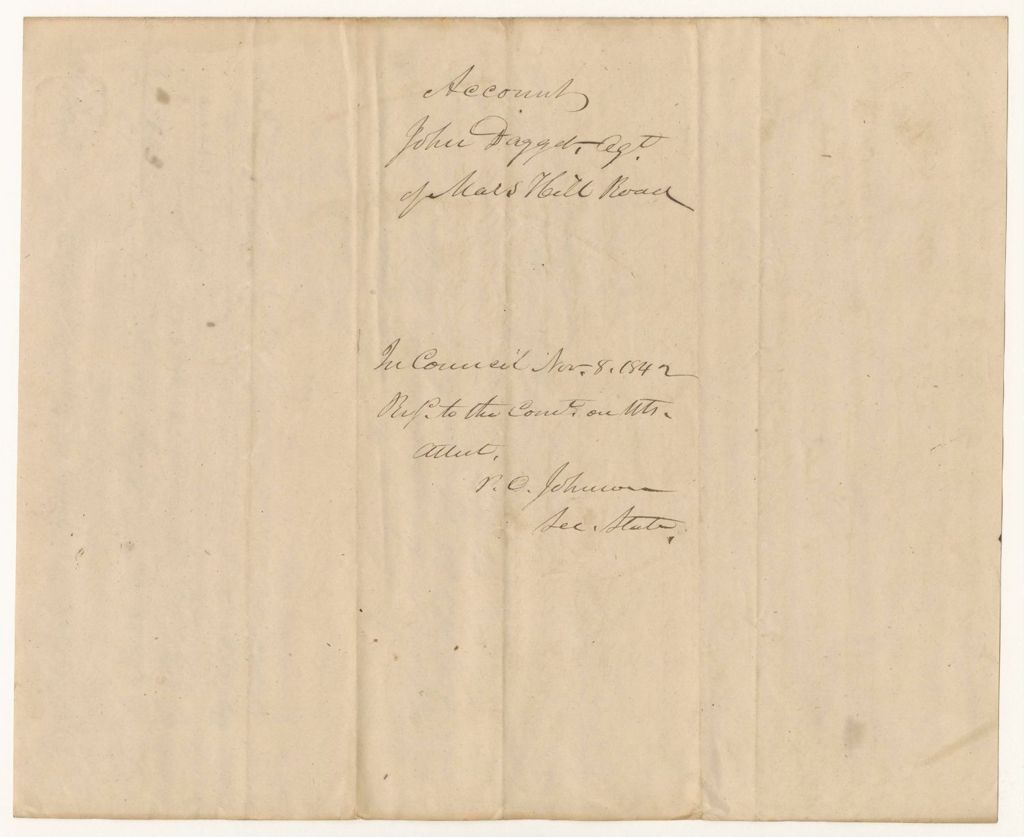 Miniature of Account of Jabez Daggett, Agent of the Mars Hill Road