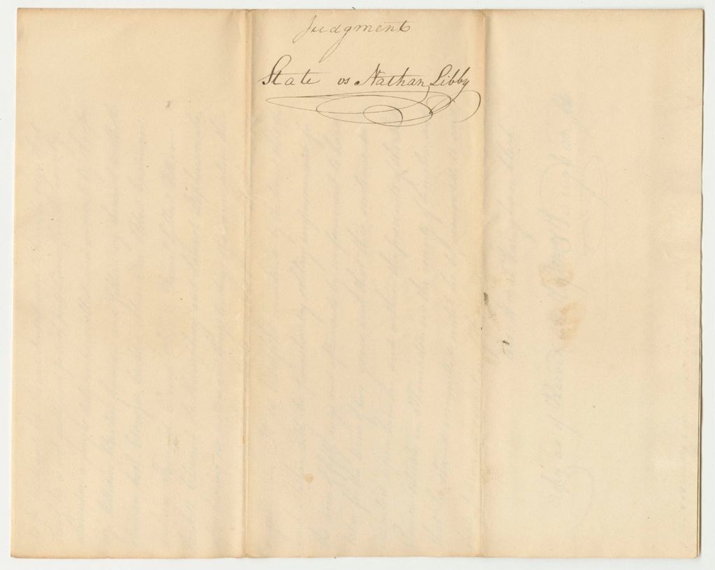 Miniature of State of Maine vs. Nathan Libby Judgement