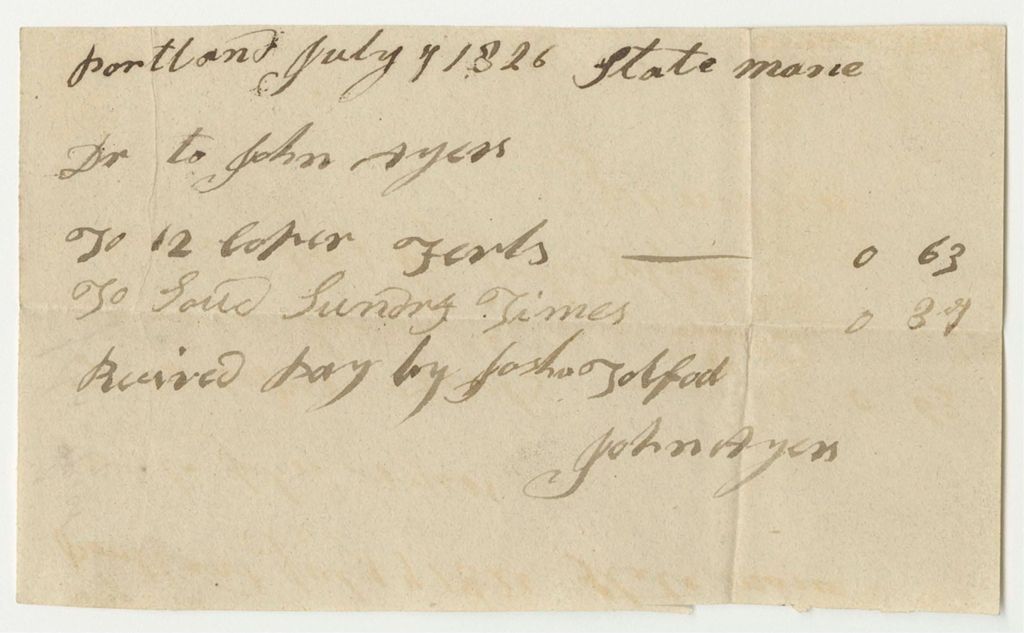 Miniature of John Ayer Bill for Coper