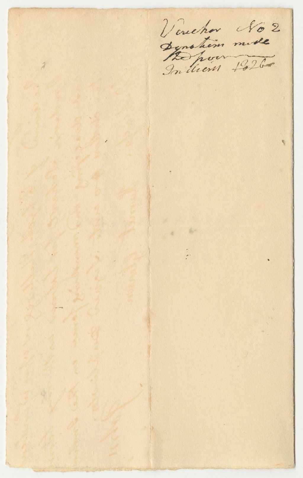 Miniature of Voucher for Donations by Elijah Kellogg to the Poor of the Passamaquoddy Tribe