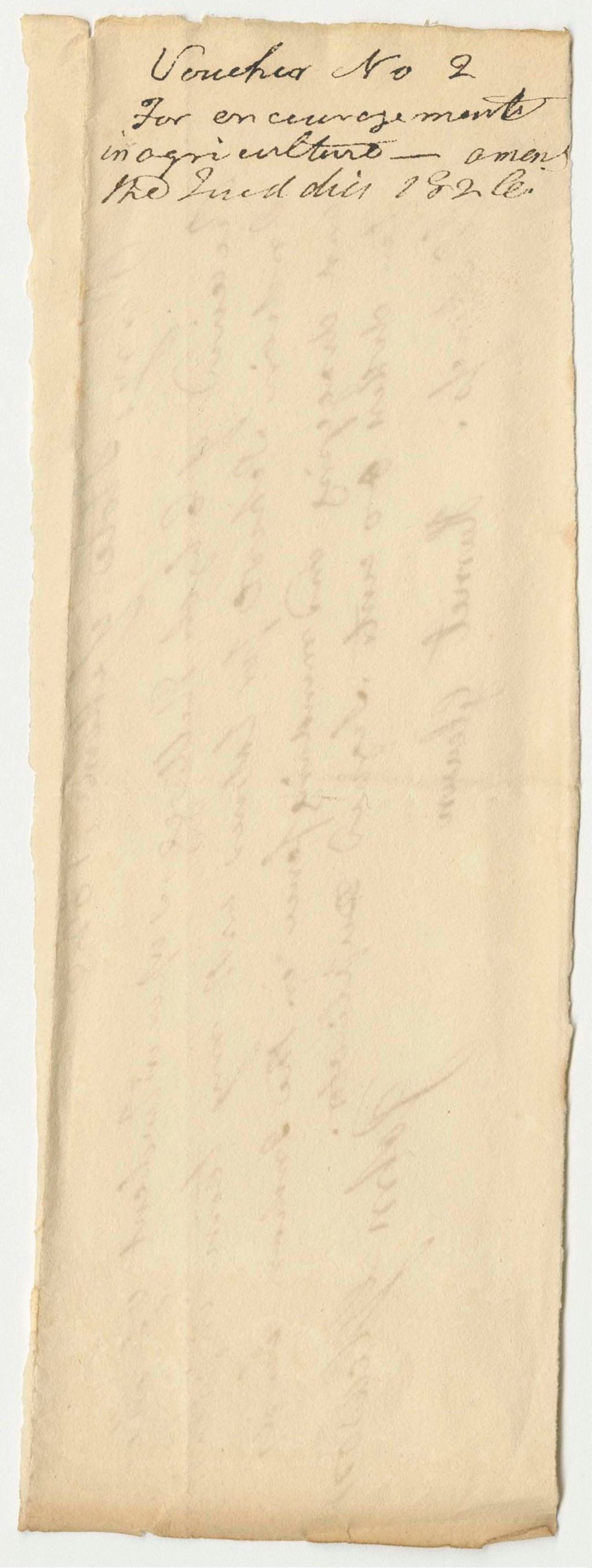 Miniature of Voucher for Encouragement in Agriculture Among the Passamaquoddy Tribe