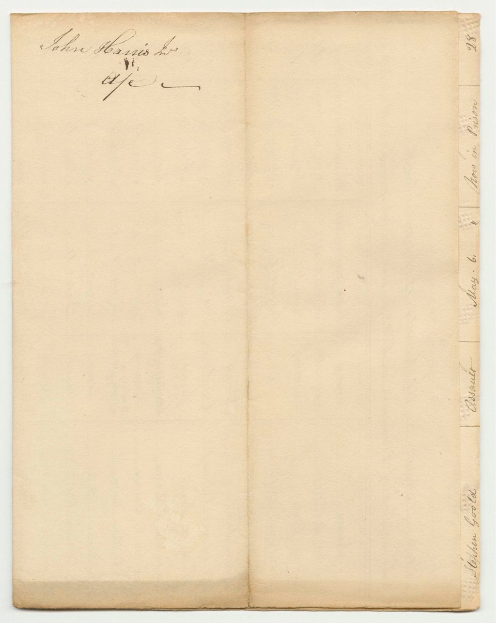 Miniature of Account of Mark Harris, Esq., Treasurer of Cumberland County, to Support the Criminals in Gaol from December 16th 1828 to June 2nd 1829