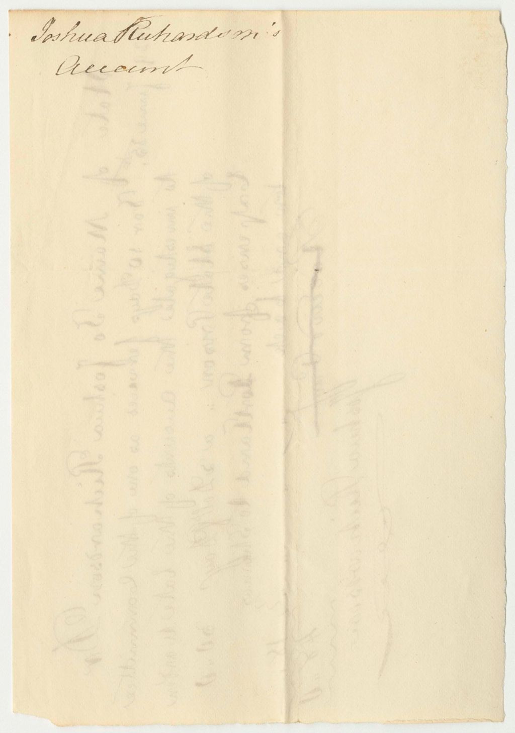 Miniature of Account of Joshua Richardson