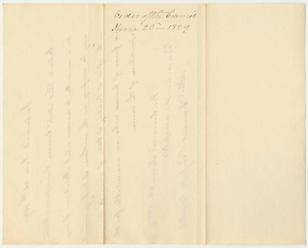 Miniature of Order of the Council that Majors Emery Kimball & Stetson Be a Committee to Consider Alterations to the Method of Keeping Accounts in the Office of the Secretary of State