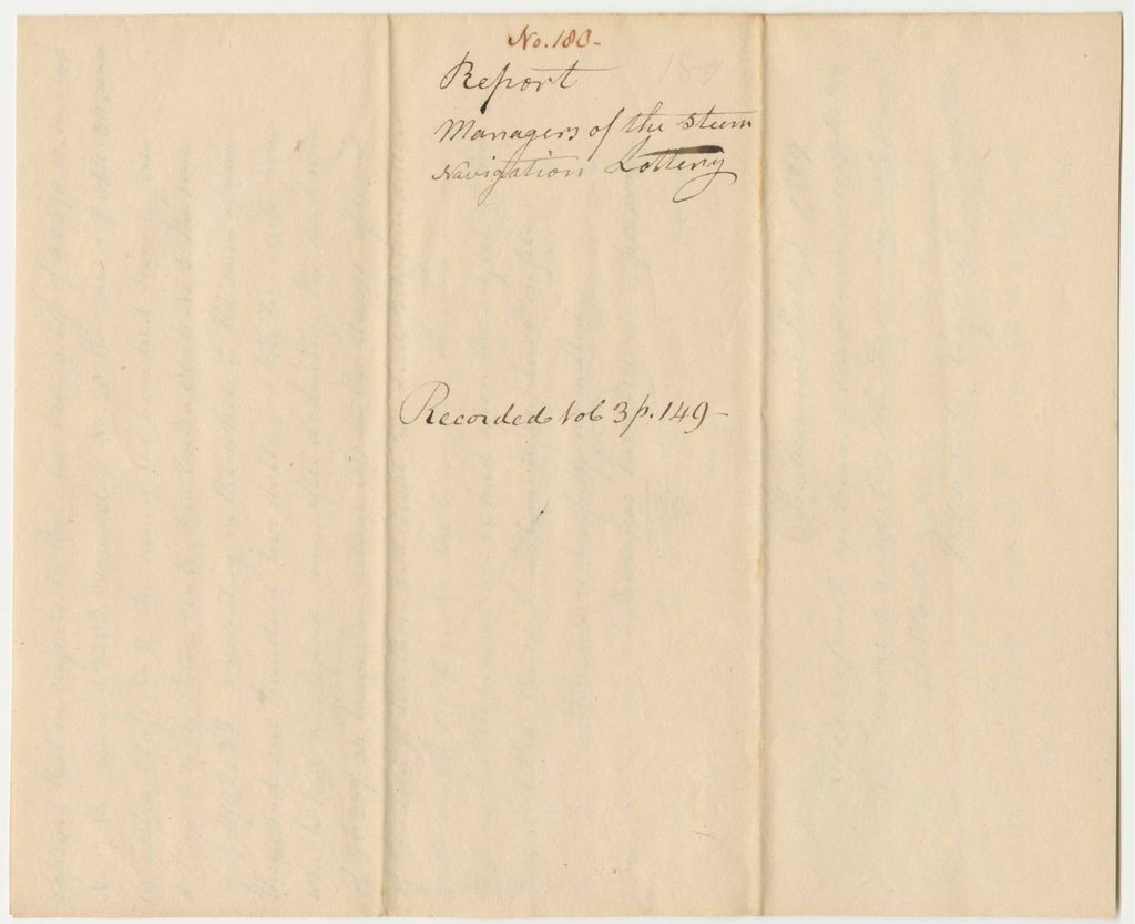 Miniature of Report 180: Report of the Managers of the Steam Navigation Lottery