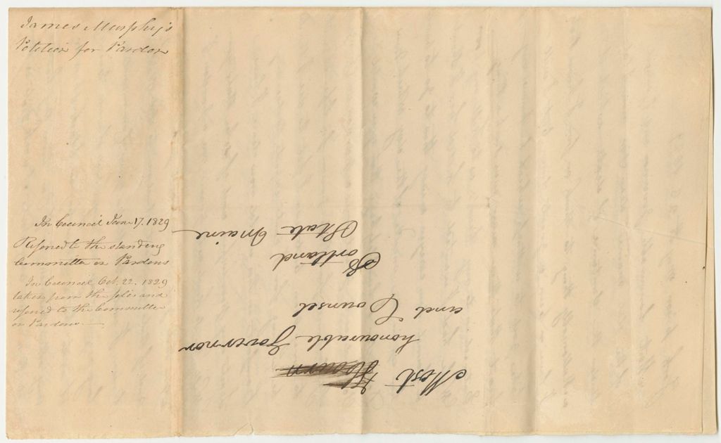 Miniature of James Murphy's Petition for a Pardon