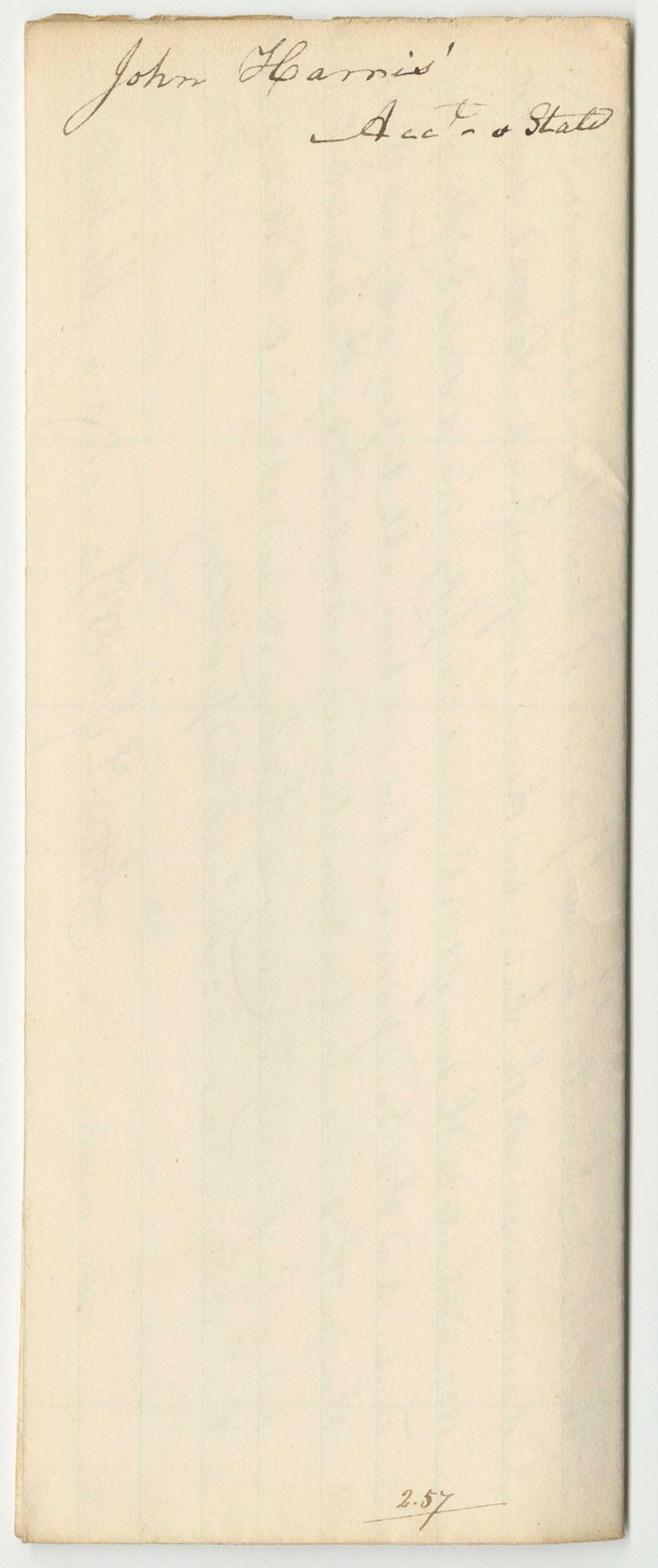 Miniature of Account of John Harris, Cumberland Court of Sessions at Portland, December Term 1829