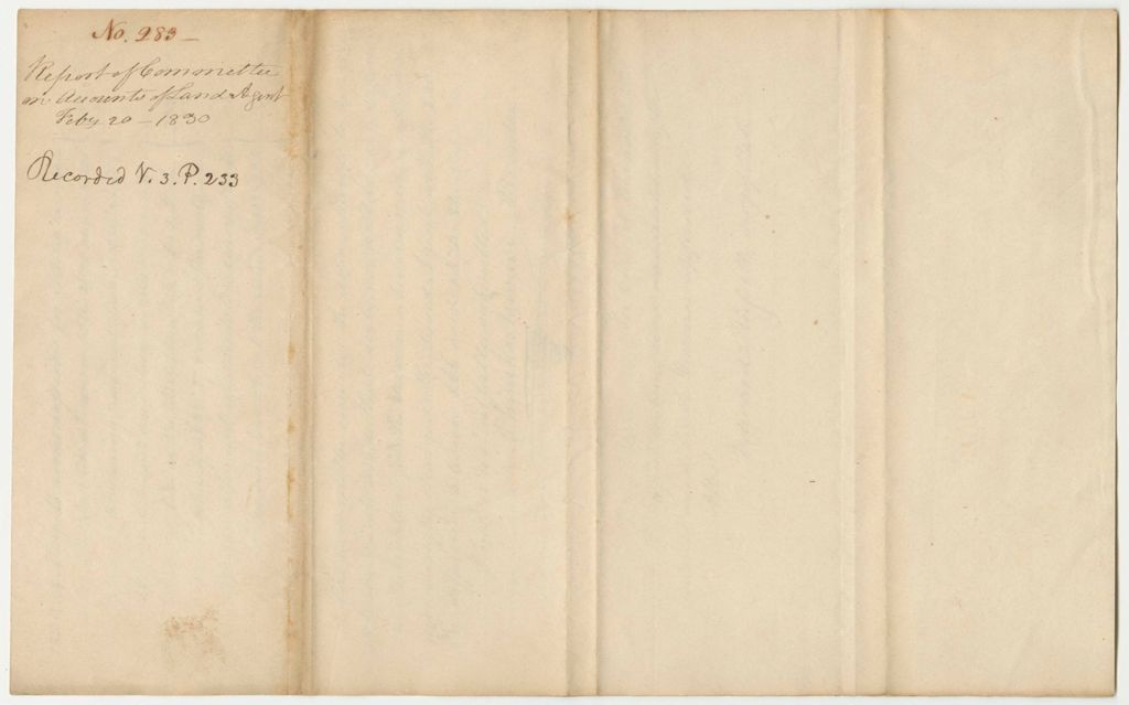 Miniature of Report 283: Report on the Accounts of Daniel Rose, Land Agent