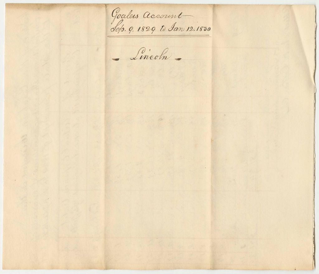 Miniature of Account of Samuel Sevey, Keeper of the Gaol in Wiscaset in the County of Lincoln, for the Support of Persons Confined Therein on Charges or Convictions of Crimes and Offences Against the State, January Term 1830