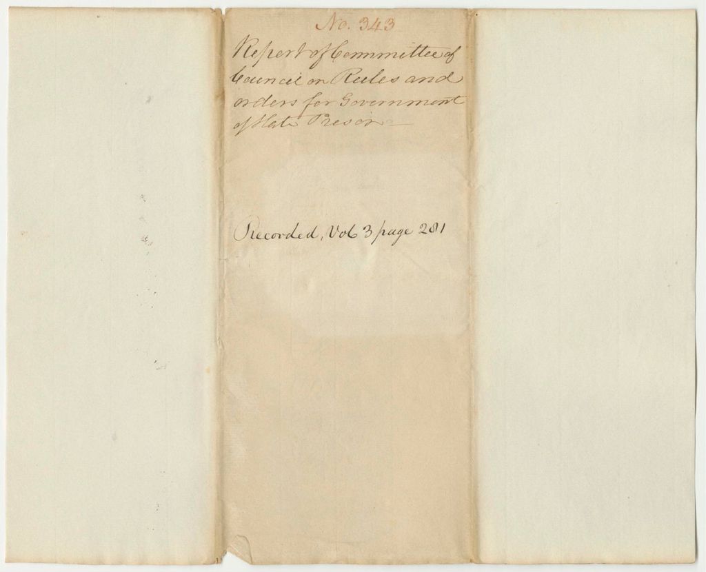 Miniature of Report 343: Report on the Rules and Orders of the State Prison