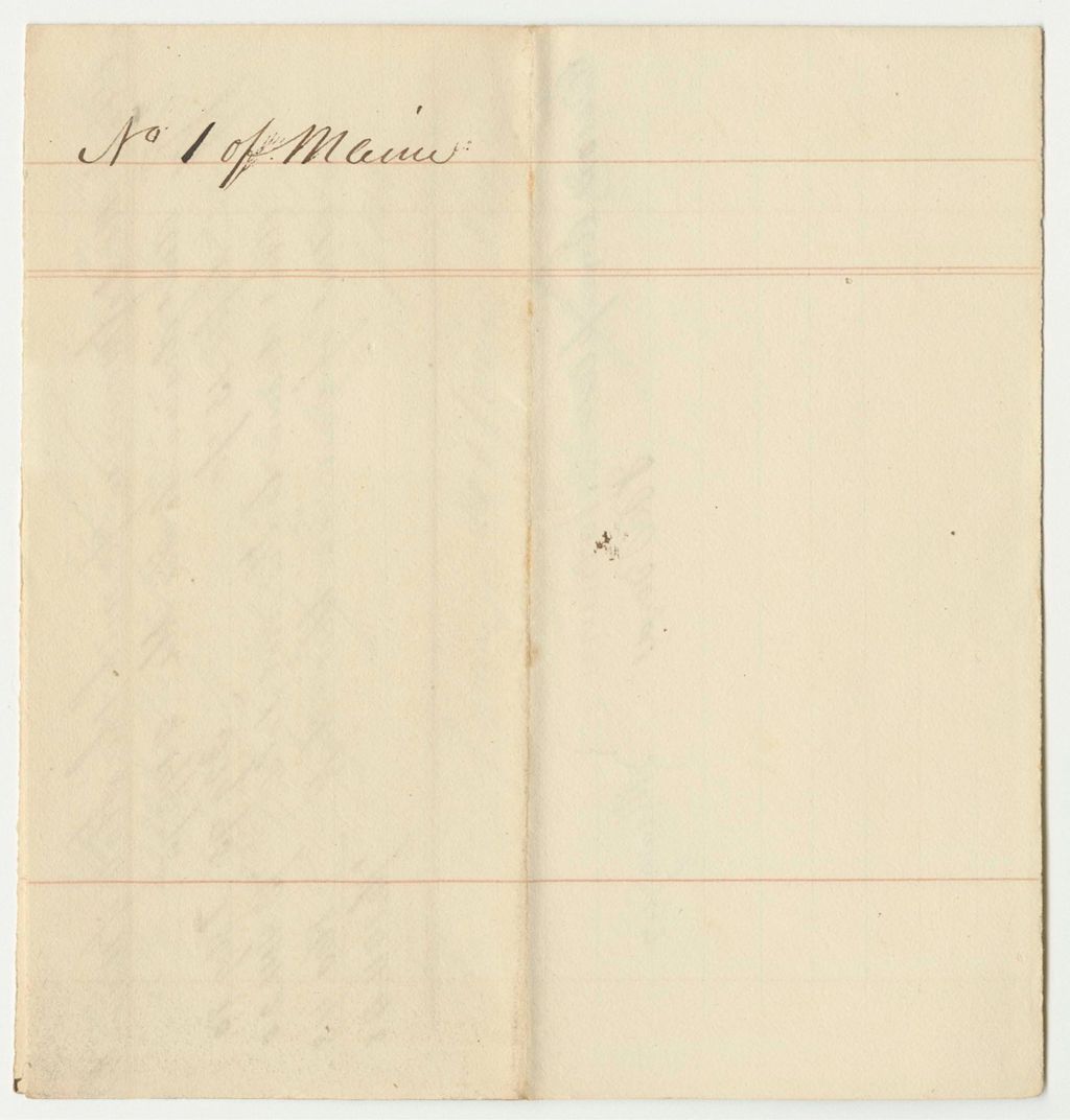 Miniature of Account of the Managers of the Cumberland and Oxford Canal Lottery, Class No. 1 of Maine