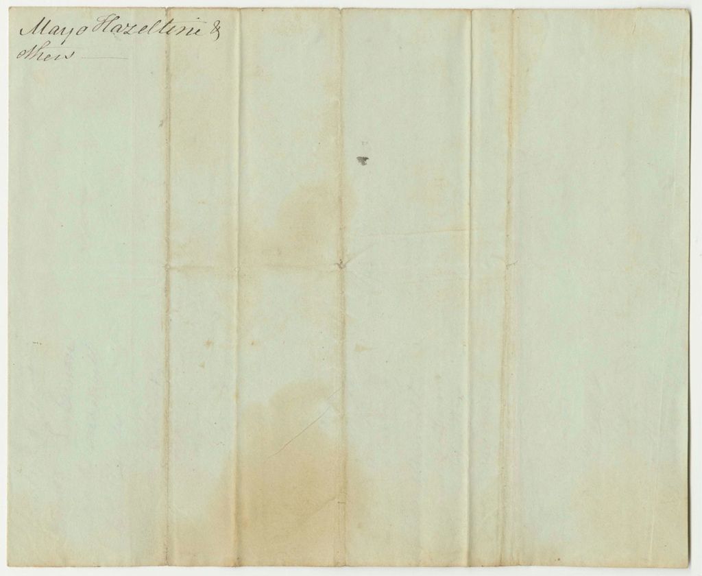 Miniature of Petition of Mayo Hazeltine and Others, Residents of the Town of Belfast, for the Removal of Joseph Hall from the Office of Sheriff of Waldo