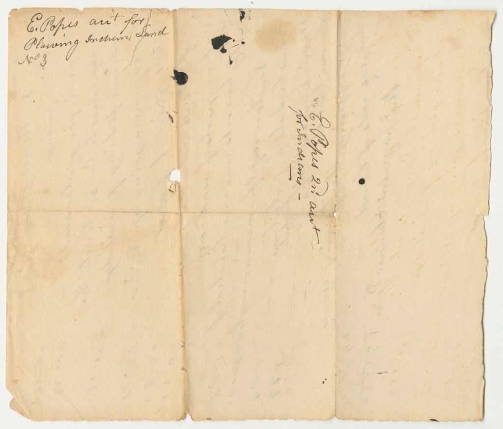 Miniature of Receipts from the Second Account of Ebenezer Pope with the Penobscot Tribe of Indians