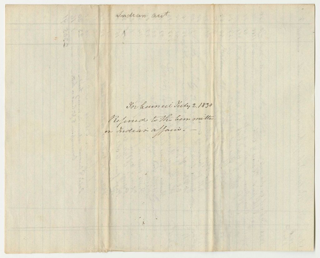 Miniature of Penobscot Tribe of Indians Account with Samuel F. Hussey