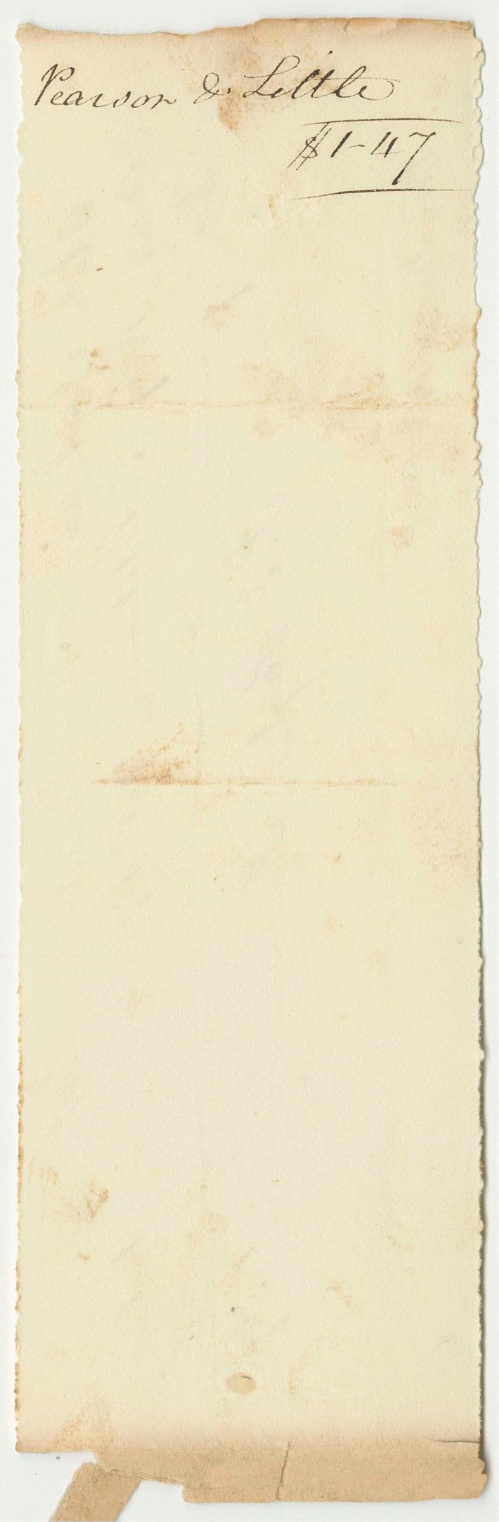 Miniature of Pearson and Little's Bill for Stattionary