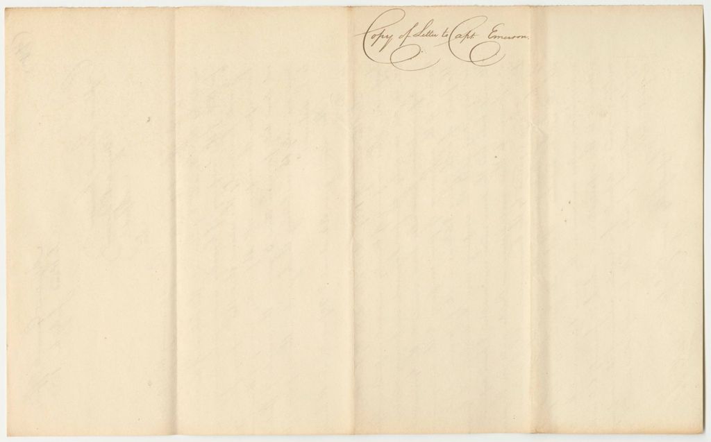 Miniature of Letter from S.G. Ladd, Adjutant General, to Capt. Edward Emerson, in Relation to the Returns of the 2nd Brigade 1st Division