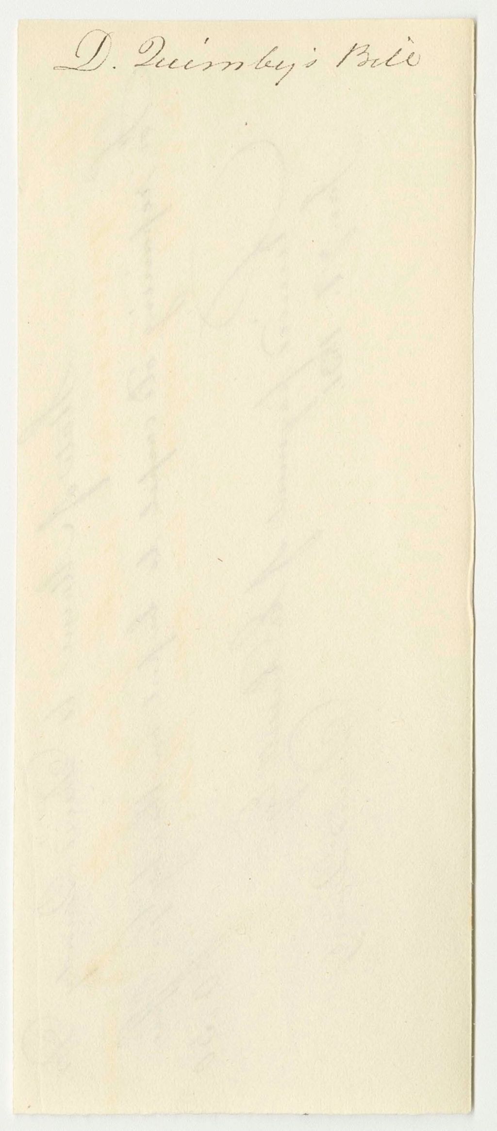 Miniature of David Quimby's Bill for Repairing Carpet for the Adjutant General's Office