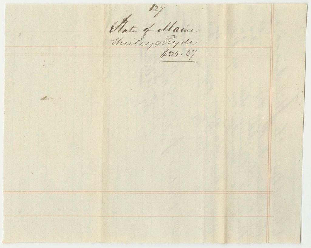 Miniature of Account of Shirley & Hyde for Stationary