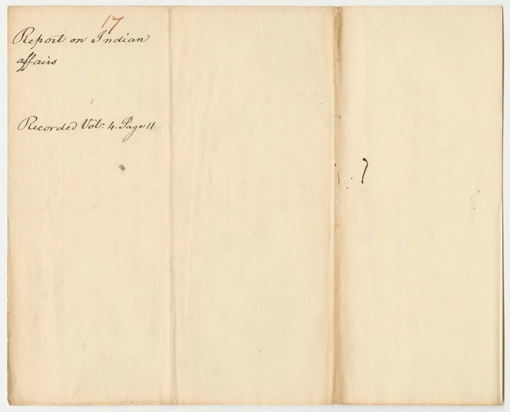 Miniature of Report 17: Report on Indian Affairs
