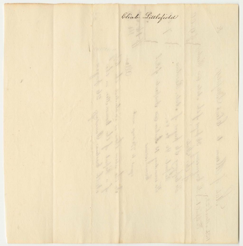 Miniature of Account of Elias Littlefield, Clerk in the Secretary of State's Office