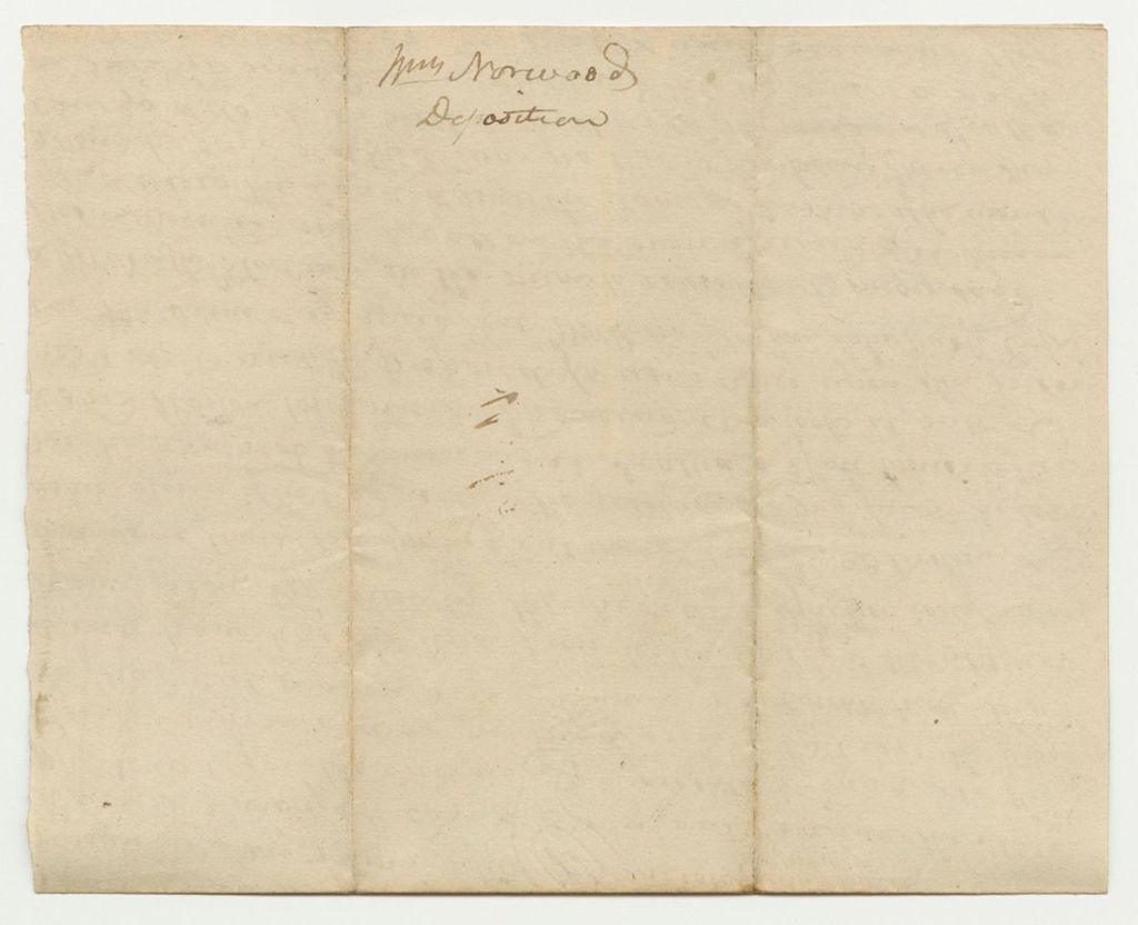 Miniature of Deposition of William Norwood