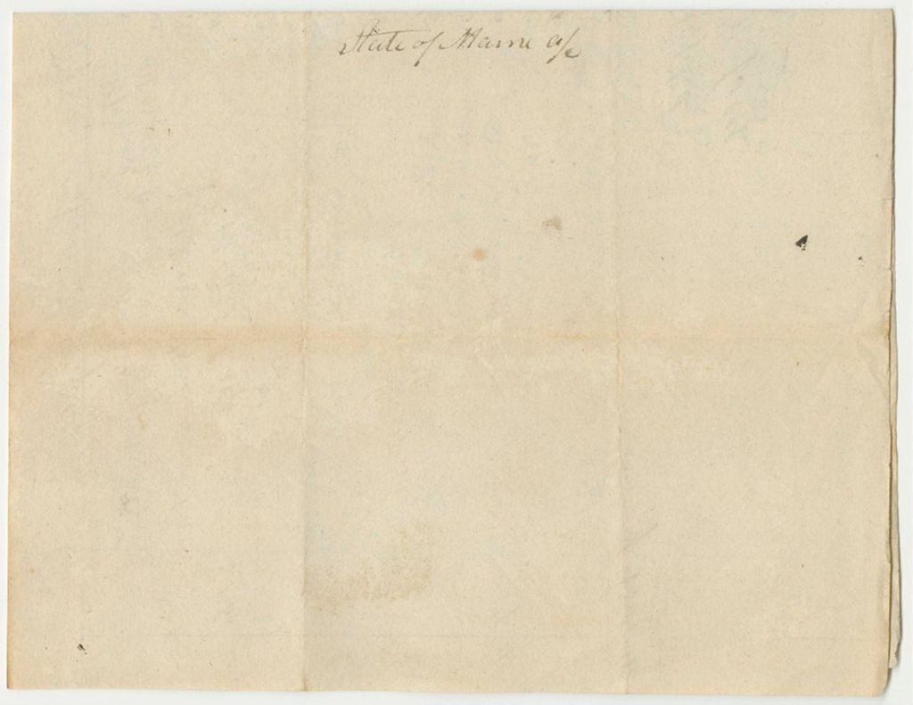 Miniature of Account of Samuel F. Hussey, One of the Agents of the Penobscot Tribe of Indians