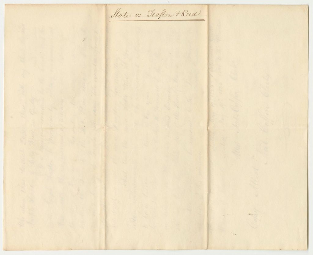 Miniature of State of Maine vs. Joseph Trafton and Sally Reed, Copy of Record