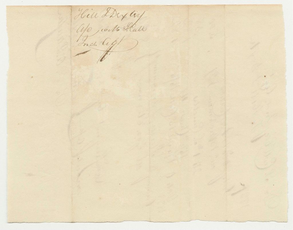 Miniature of Hill & Dexter's Bill to Samuel Call, Esq.