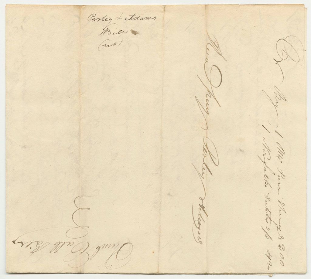 Miniature of Perley & Adams' Bill to Samuel Call, Esq., for Building Supplies