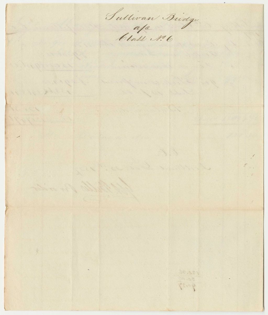Miniature of Account of the Managers of the Sullivan Bridge Lottery Class No. 6