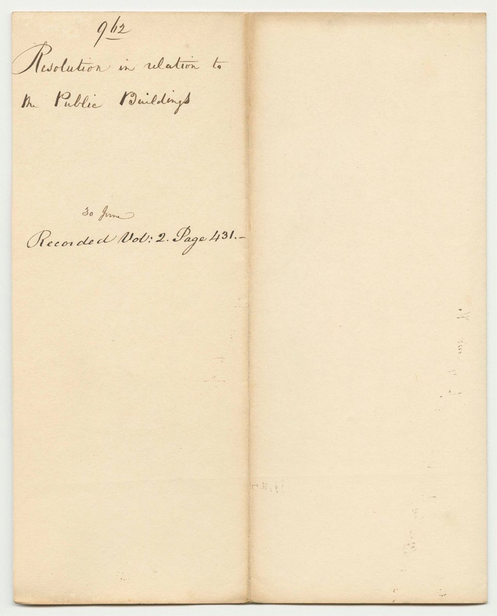 Miniature of Report 962: Resolution in Relation to the Public Buildings