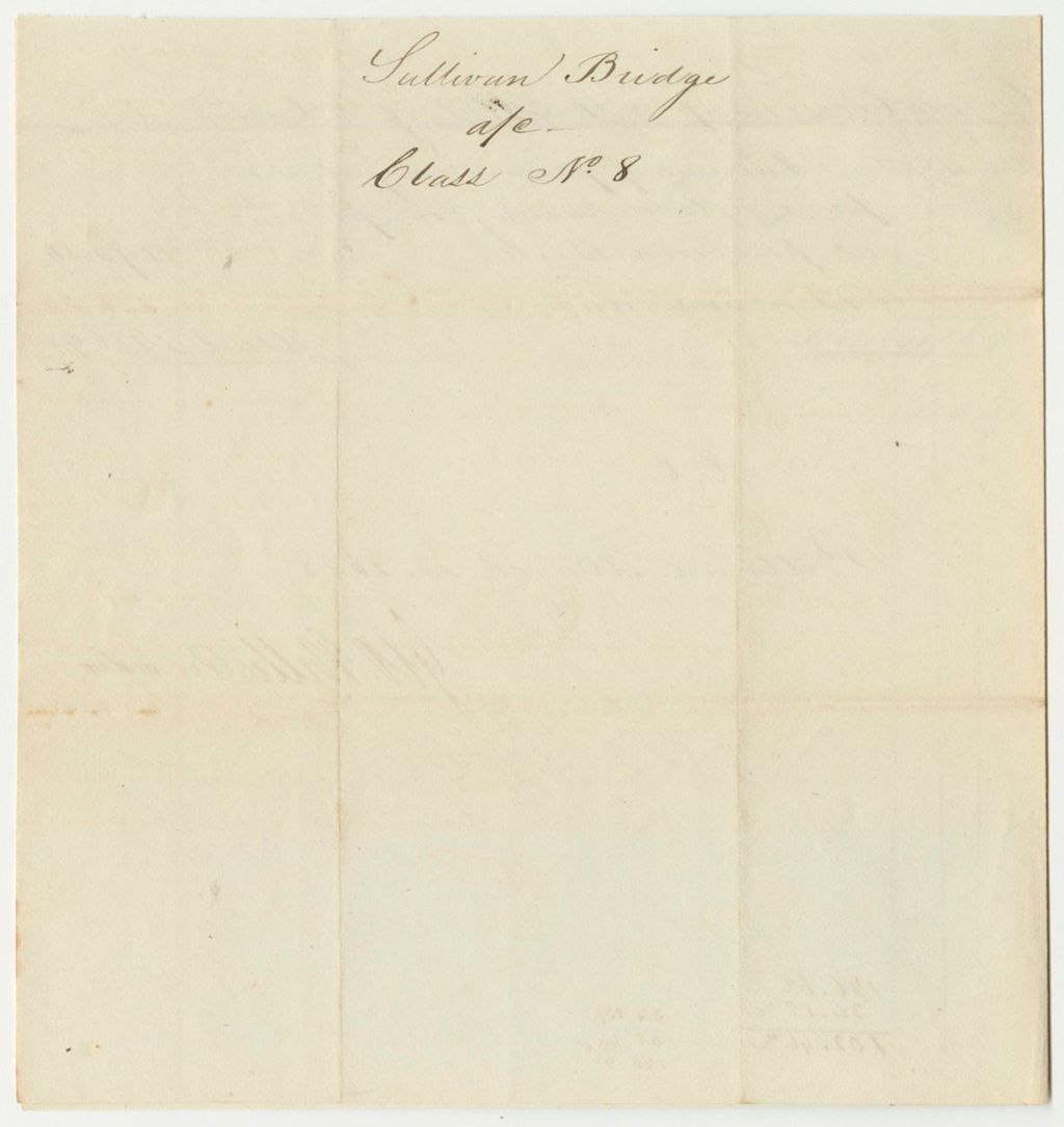 Miniature of Account of the Managers of the Sullivan Bridge Lottery Class No. 8