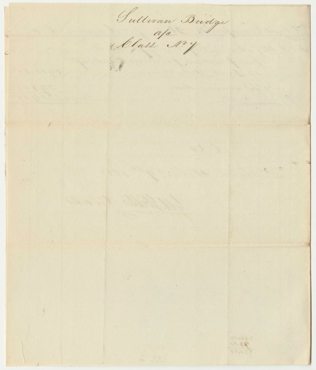 Miniature of Account of the Managers of the Sullivan Bridge Lottery Class No. 7