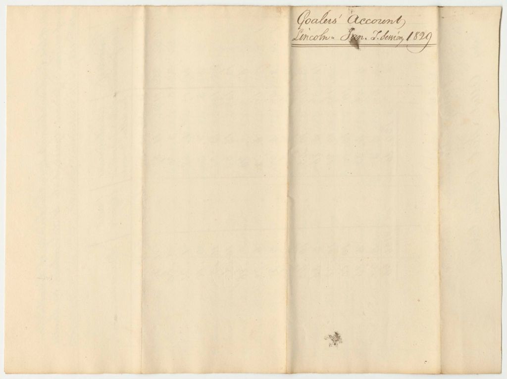Miniature of Account of Samuel Sevey, Under-Keeper of the Gaol in Wiscaset, for the Support of Persons Therein Confined from September 10th 1828 to January 13th 1829